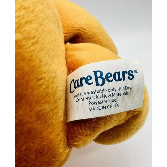 Vintage Care Bears Orange Tender Heart Bear Plush Stuffed Animal Play Along 9" - Picture 7 of 9